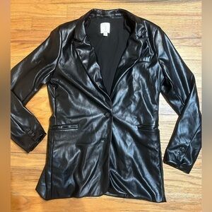 Joie faux leather blazer size Medium